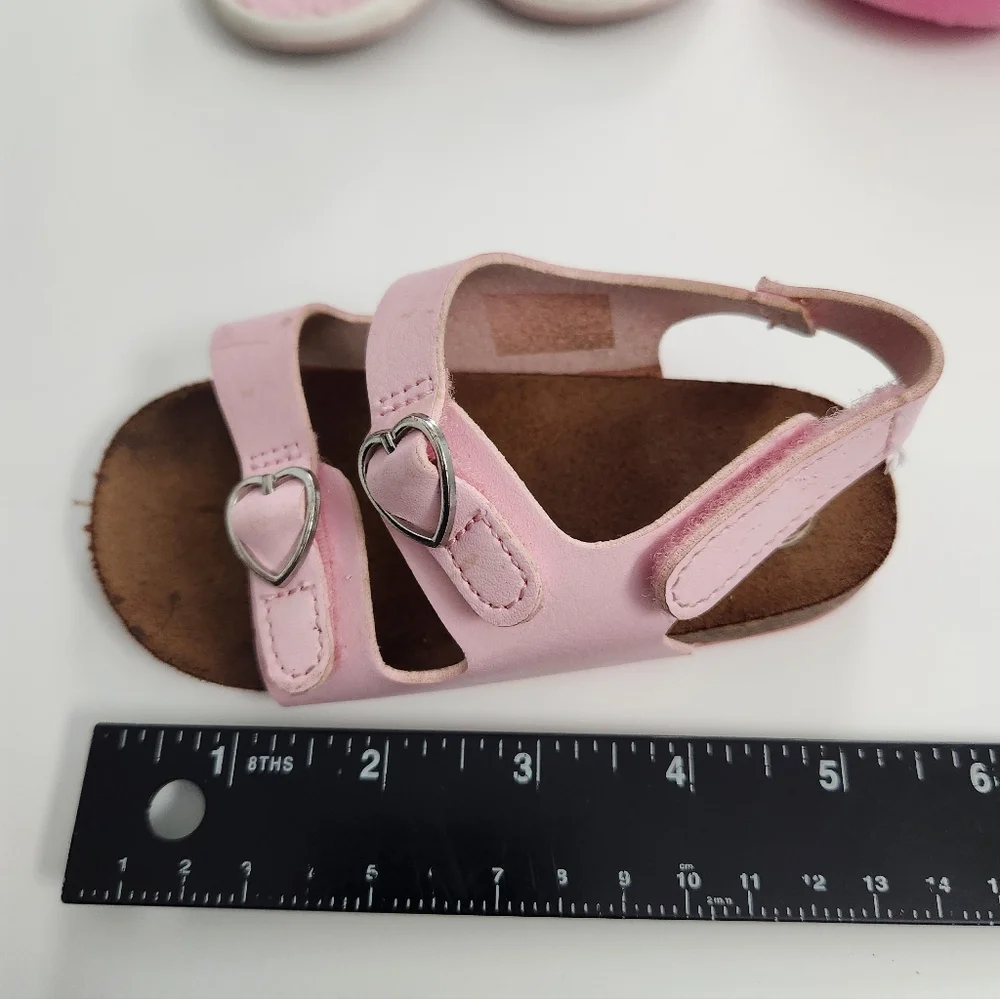 Toddler‎ Baby Girl Shoe Bundle Pink Sandals Size 6 - 3 Pairs